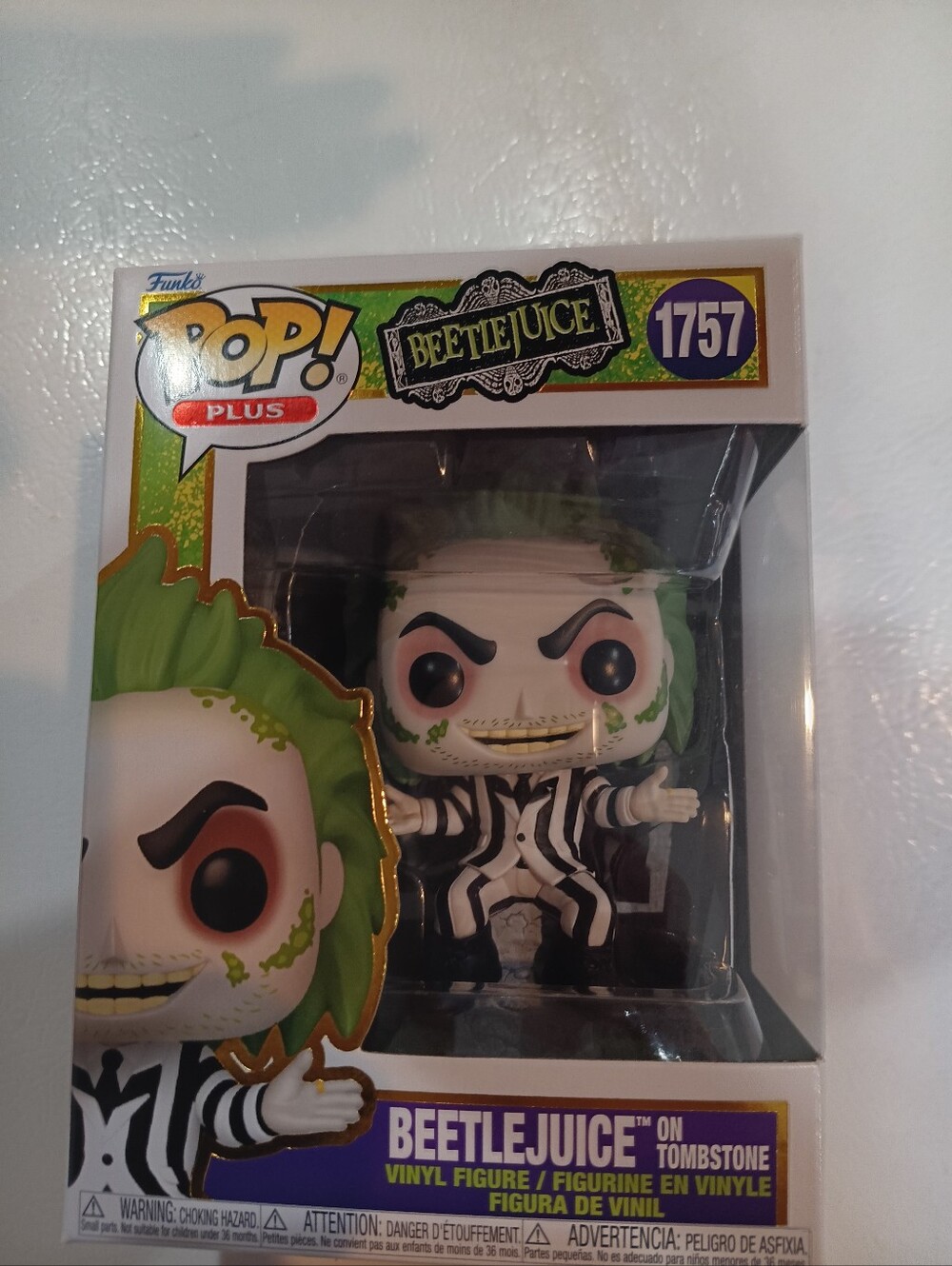 Funko Beetlejuice Pop! Plus Vinyl Figure — Black, White & Green